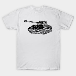 Tiger II German Heavy Tank WW2 Panzer Armored T-Shirt